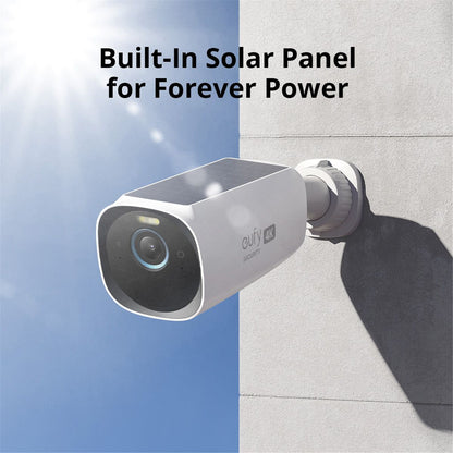 Eufy Security eufyCam 3 (S330) 4K Outdoor Wire-Free Battery Solar Camera Kit - 4 Pack